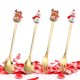 thumbnail image 5 of Set de Regalo Ganfancp 4Pcs Cuchara de Navidad Acero Inoxidable Cuchara de Postre Tenedor de Café, 5 of 7