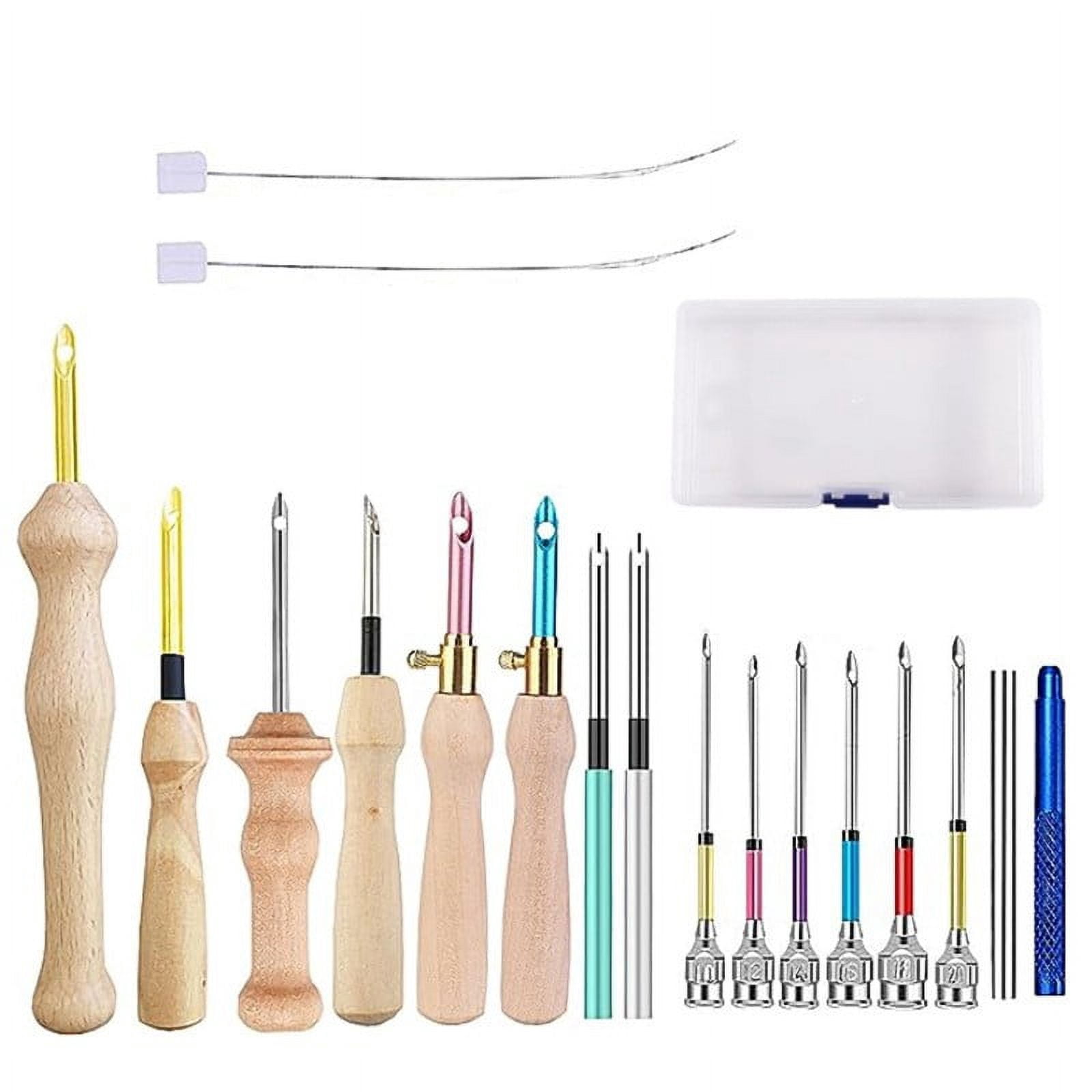 Craft with Ease Complete Embroidery Punch Needle Kit with Various Sizes