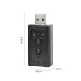 thumbnail image 5 of ruhuadgb Sound Card Professional MIC Recording Function Audio Transfer Plug Play Analog 7.1 Channel USB External Sound Card for Home, 5 of 6