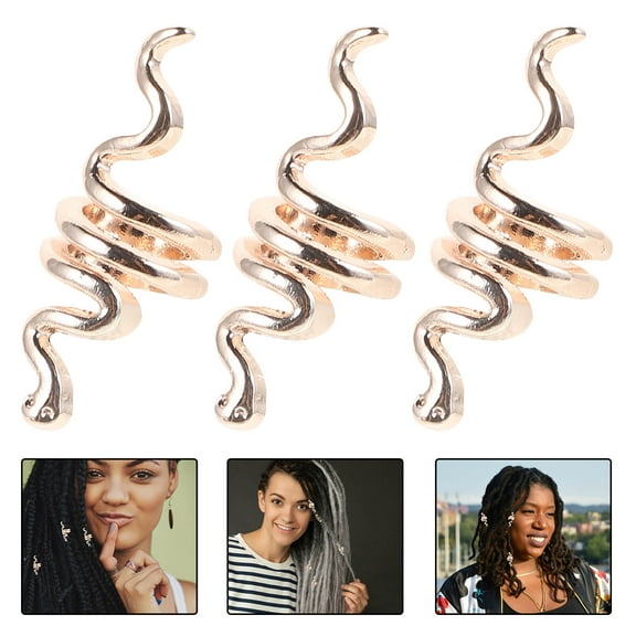 ELAYARD Braid Jewelry Golden Alloy Spring Snake Shape Unisex Portable Convenience