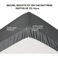 thumbnail image 2 of 1500 Thread Count 1-Piece Fitted Sheet, King Size, Gold, 2 of 4