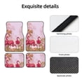thumbnail image 4 of Yiaed Flamingos In The Tropical Forest Print Carpet Floor Mats for Cars, Auto Accessories Front & Rear Car Floor Mats Car Floor Foot Mat Sets of 4 Pieces, 4 of 7