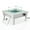 White, variant on LeisureMod WGR-27-GL 20 x 26.8 x 26.8 in. Walbrooke Outdoor Patio Aluminum Square Fire Pit Side Table with Lid & Fire Glass, Grey