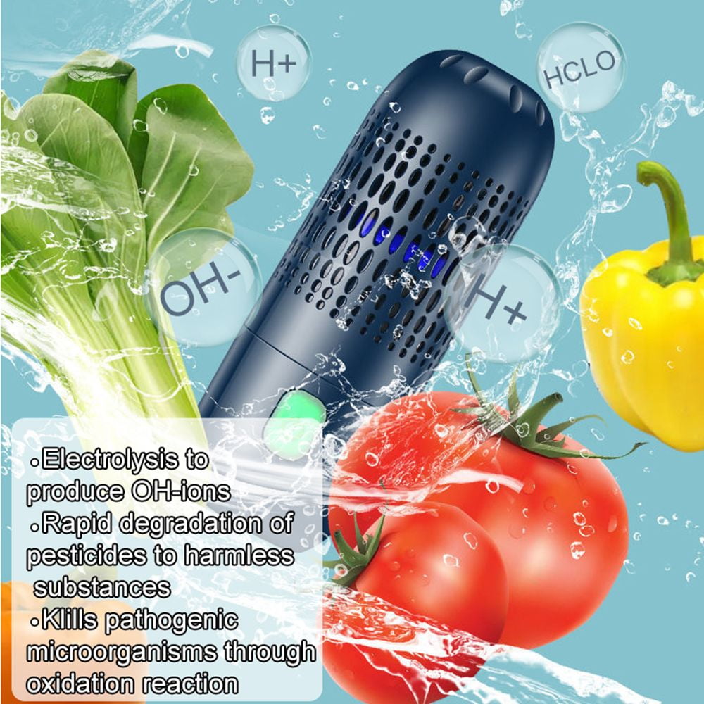 Fruit and Vegetable Washing Machine, Portable Fruit Cleaner Device, USB  Wireless Food Purifier Vegetable Washer, IPX7 Produce Purifier with OH-ion  Purification Technology for Fruits, Vegetables, Meat - Yahoo Shopping