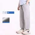 thumbnail image 7 of Edvintorg Boys Pants Size 10-12 Lightweight Soft Elastic Waisted Loose Fit Casual Cuffed Trousers with Pockets, 7 of 7