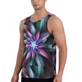 thumbnail image 2 of KLL Colored Abstract Print Men's Muscle Gym Workout Stringer Tank Tops Bodybuilding Fitness T-Shirts Tank Tops Men-XX-Large, 2 of 7
