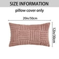 thumbnail image 6 of REGALWOVEN Throw Pillow Covers Set of 2 Striped Soft Decorative Couch Pillow Cases Farmhouse Home Decor for Bed Sofa Living Room Pink 12" x 20", 6 of 6