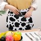 thumbnail image 3 of Delantal De Media Cintura Con Estampado De Vaca, Con 3 Bolsillos, Ajustable, Para Chef, Para Servir Con Correa Larga, Delantales Para Mujeres, Hombres, Cocina, Restaurante, 3 of 5