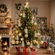 thumbnail image 1 of Adorno Colgante Navideño con Lazo de Lentejuelas | Decoración Navideña de Acrílico Transparente para Árbol | Irrompible y Reutilizable para Decoración de Fiestas En Interiores | 1 Unidad, 1 of 6