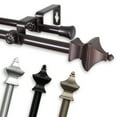 thumbnail image 2 of Central Design 5714-845D 0.625 in. Dia. Gavin Double Curtain Rod, Satin Nickel - 84-120 in., 2 of 2