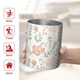 thumbnail image 5 of Floral 12oz Stainless Steel Coffee Mug – Double-Wall Insulated Cup with Spill-Resistant Lid, 360° Full-Print Design, Keeps Drinks Hot & Cold for Home, Office, Travel,Thanksgiving,Christmas, Spring, 5 of 5