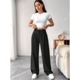 thumbnail image 6 of Women High Waisted Work Pants Business Casual Outfits Office Dress Pants Trousers with Pockets Black XL, 6 of 7