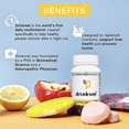 thumbnail image 2 of Drinkwel Better Mornings - Premium Multivitamin Supplement - Liver Cleanse, Detox, Immune Support- Milk Thistle, Vitamin C, Zinc, Magnesium - 30 Count, 2 of 3