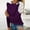Purple, variant on Virmaxy Women's Summer Casual Long Sleeve Tops Round Neck Solid Color Lace Tops Shirts Long Sleeve Round Neck Tops/Shirts Purple M
