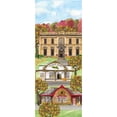 thumbnail image 3 of Reed, Tara 12x24 Black Modern Framed Museum Art Print Titled - Harvest Village vertical I, 3 of 5