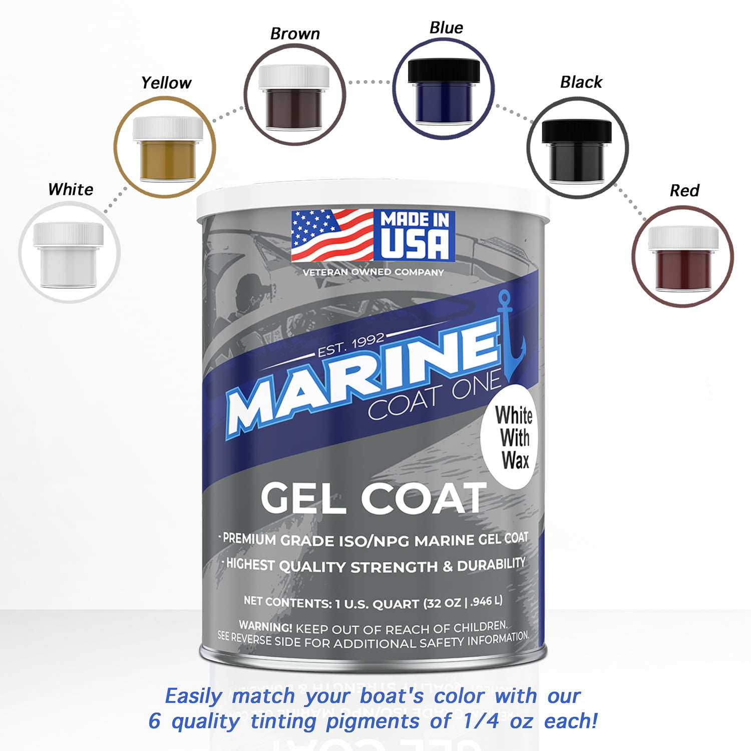Gelcoat Products Boat and RV Repair Kit (Chaparral white)