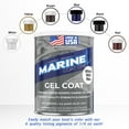 Marine Coat One, White Gelcoat Repair Kit for Boat, Fiberglass Gel Coat