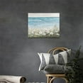 thumbnail image 2 of Beach Coastal Floral Bathroom Wall Art Blue Ocean Seascape Flower Pictures Farmhouse Nautical Bathroom Wall Decor Rustic Bathroom Canvas Painting Framed Artwork for Bathroom Bedroom 16"x12", 2 of 6