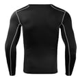 thumbnail image 2 of Men's Long Sleeve Compression Shirts Gym Athletic Gym Undershirts Active Baselayer Sport Top Shirt, 2 of 2