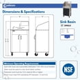 thumbnail image 6 of Ozark River Manufacturing Elite PRO1, Black Doors-Black Edges-Splashguard, NSF Certified Food Service Portable Sink Hand Wash Station, 110V, 6 of 9