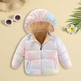 thumbnail image 2 of GDEGE Autumn/Winter Preschool Girls/Boys Long Sleeve Hooded Removable Hat Down Filled Jacket Casual jacket Beautiful Fashion jacket Home Party jacket for 2 to 7 Years Old, 2 of 4