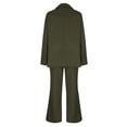 thumbnail image 5 of Wancir Women's 2 Piece Outfits Long Sleeve Suit Vest and Wide Leg Pants Business Casual Blazer Sets, 5 of 6