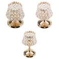 thumbnail image 1 of Candebros de Cristal de 3 Piezas para Boda Juego de Candebros Macarena Sujetador de vela votiva, 1 of 8