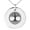 Silver, variant on Stainless Steel Yggdrasil Great Tree of Life Viking Norse Engraved Small Medallion Circle Charm Pendant Necklace