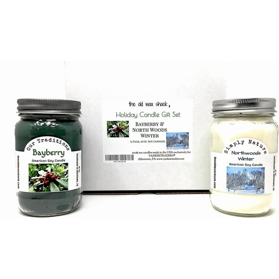 Holiday Candle Gift Set, Bayberry and Northwoods Winter (2 Pack, 16 Oz.)