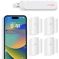 5 PCS Home Alarm System Kit Door Window Sensors WiFi System for Kids