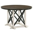 thumbnail image 2 of Furniture of America Knix Rustic Wood 5-Piece Dining Set in Antique White, 2 of 11
