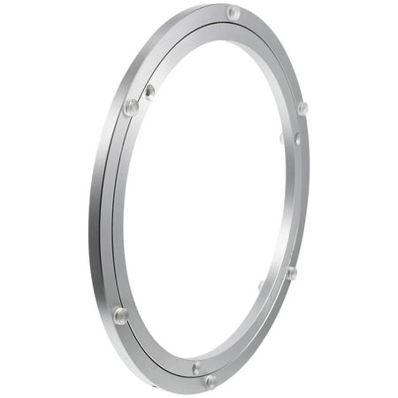 

OUNONA Table Turntable Base Turntable Aluminum Alloy Silver 1Set 14X14in 0.7in Thick