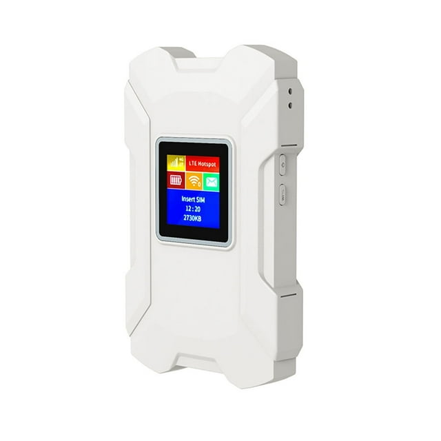 Enrutador LTE 4G, módem portátil inalámbrico Wifi, minipunto de acceso para exteriores, MiFi de bolsillo, 150 Mbps, ranura para tarjeta SIM, repetidor, 3000 mAh, color blanco