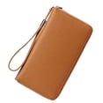 thumbnail image 1 of Monedero de mujer, monedero con cremallera de cuero blindado RFID MFZFUKR CPB-US-PSF1050-4, 1 of 5