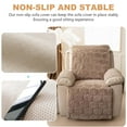 thumbnail image 5 of Eurhowing Fleece Recliner Chair Cover, Non-Slip Stretchable Recline Sofa Slipcover, Fuzzy Plush Washable Armchair Reclining Furniture Protector, Khaki, 5 of 10