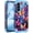 Blue Flower, variant on CASEFIV for Samsung Galaxy A57 5G Case,Glow in The Dark Three Layer Heavy Duty Shockproof Hard Plastic Bumper+Soft Silicone Protective Phone Case for Galaxy A57,Blue Flower