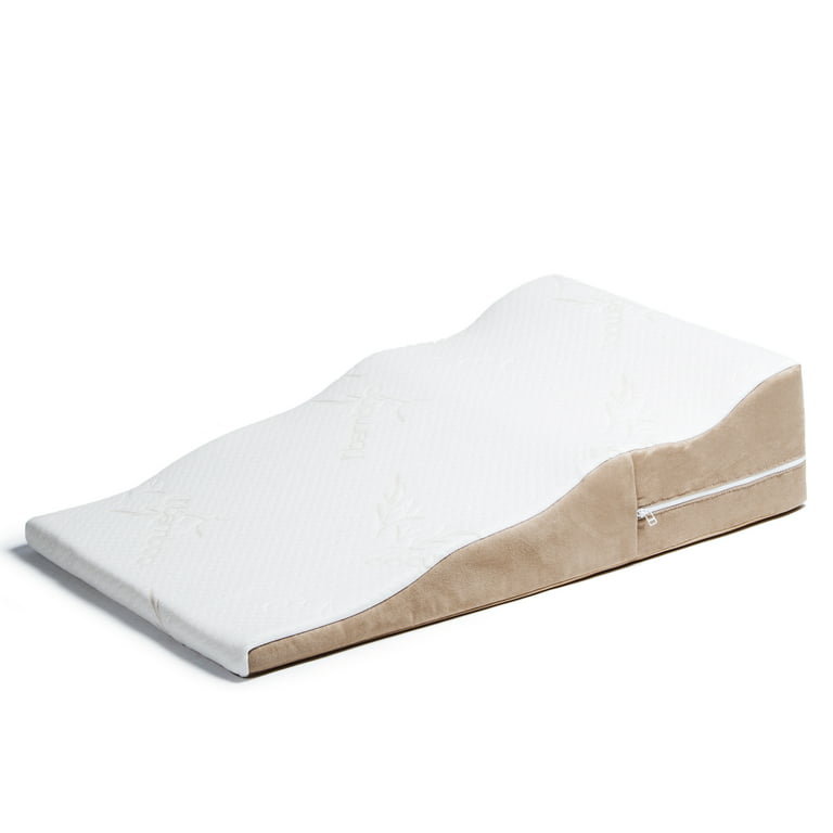 Avana Contoured Bed Wedge Memory Foam Support Pillow with Cooling