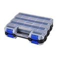 thumbnail image 4 of Caja de almacenamiento de hardware portátil divisores extraíbles versátiles ligeros versátiles para tornillos tuercas estuche de piezas pequeñas con Azul, 4 of 8