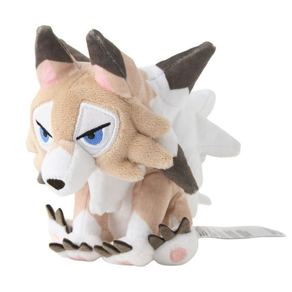 Pokemon: Pokemon Fit Lycanroc (Midday Form) No.745 Plush (Japanese Pokemon Center Exclusive)