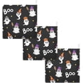 thumbnail image 6 of Coolnut 5 PCS Cute Ghost Hat Boo Baby Muslin Washcloths, Happy Halloween Party Face Towel Burp Cloths Ultrasoft Absorbent Cotton Bath Wipes Towels for Newborn Boys Girls, 6 of 6