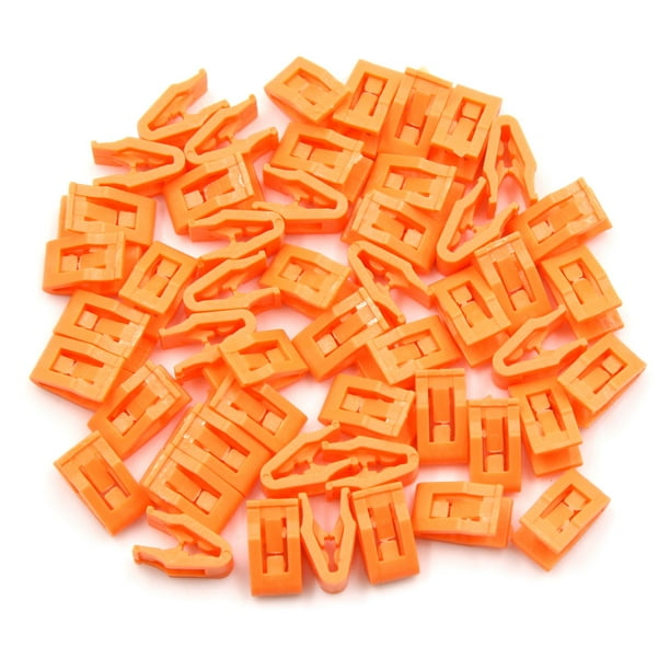 Sujetadores de consola de coche naranja 50pcs auto tablero de instrumentos moldeado clip clip de sujeción