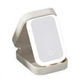 thumbnail image 1 of LED Three-Color Adjustable Makeup Mirror Adjustable Makeup Mirror with Lights Rechargeable Lighted Makeup Mirror,B, 1 of 8