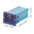 thumbnail image 4 of Kit surtido de 10 cajas de fusibles de colores para automóviles, camionetas y SUV, de 20 A a 60 A Cajas de fusibles esenciales para vehículos, 4 of 8