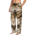 thumbnail image 6 of Sigee Vintage Dragonfly Artwork print Men's Pajama Pants Lounge Sleep Bottoms with Elastic Waistband and Pockets-XX-Large, 6 of 6
