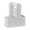 White, variant on Kraft Paper Flower Box with Handle 10 Pack - Elegant Bouquet Holder and Versatile Party Favor Box for Gifts, Drinks & Snacks (White)