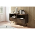 thumbnail image 6 of Simpli Home Chase Modern Industrial Low Bookcase in Rustic Natural Aged Brown, 6 of 8