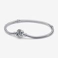thumbnail image 1 of Charms Pandora momentos Disney Tinker Bell enlace cadena de hueso de serpiente pulsera Plata Plateada DIY Joyería Gao Jiahui unisex, 1 of 2