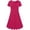 2_Hot Pink, variant on Asxite Plus Size Summer Dresses for Women Casual Solid Straight Neck Short Sleeve with Pockets Sundress
