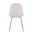 thumbnail image 5 of Silver Orchid  Stone Gold Dining Chair - Set of 2 Beige Fabric Polyester, 5 of 7