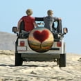thumbnail image 6 of Camping Spare Tire Cover Red Love Tree Polyester Universal Spare Wheel Tire Cover Wheel Covers Red Love Heart Tree Tire Cover for Travel Trailer Camper Truck SUV Camper 12inch, 6 of 8